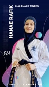 Votez pour Hanae Rafiq (Championnat du Maroc en ligne de Poomsae)