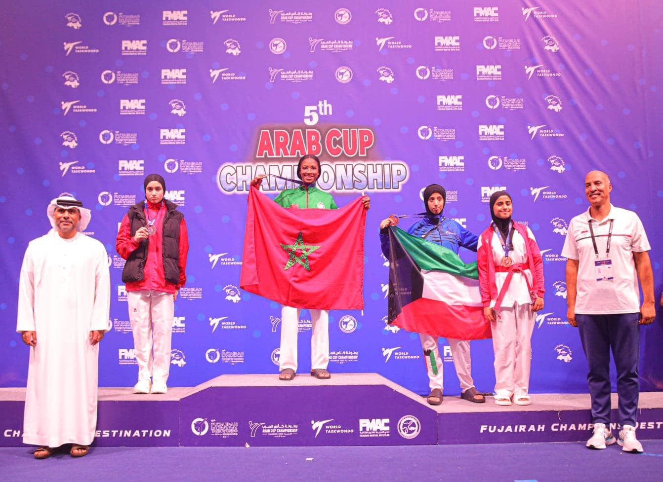 La championne Sumer Lmlih brille sur la scène internationale et arabe en remportant l’or aux tournois G2 et Championnat Arabe – Fujairah 2025